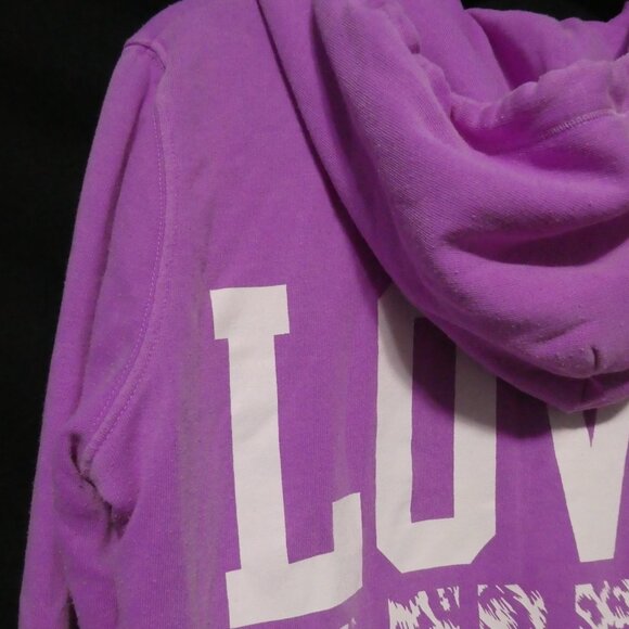 PINK - VICTORIA'S SECRET | small | Love Pink Zip-Up Hooded Sweatshirt / Hoodie - Picture 10 of 16